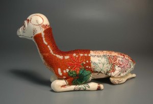 Leslie Grigsby Beadwork - Fawn in progress (side 2 )