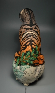 Grigsby Beadwork Tigger-Tiger in progress