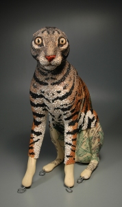 Grigsby Beadwork Tigger-Tiger in progress