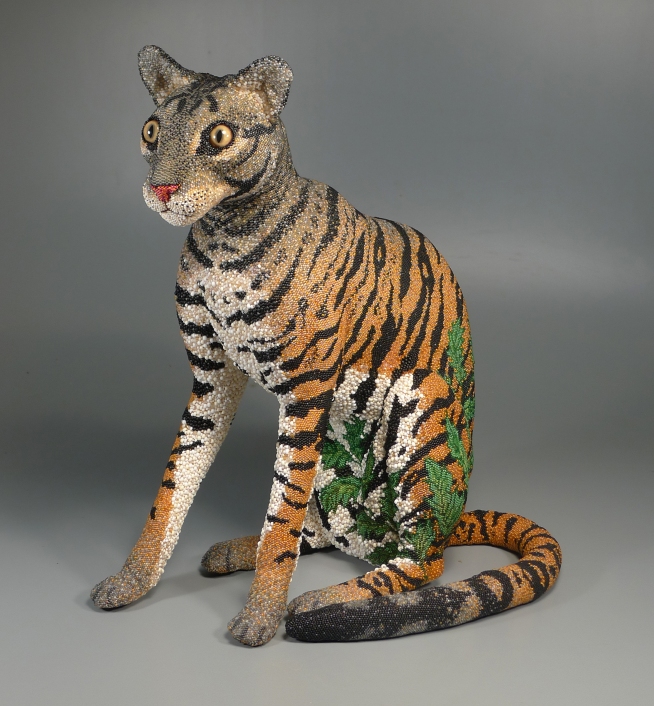 Grigsby Beadwork - Tigger Tiger completed - overall